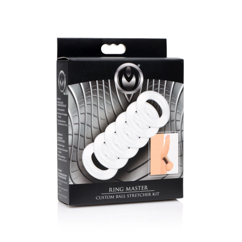 Комплект из 6 прозрачных эрекционных колец Ring Master Custom Ball Stretcher Kit фото 2