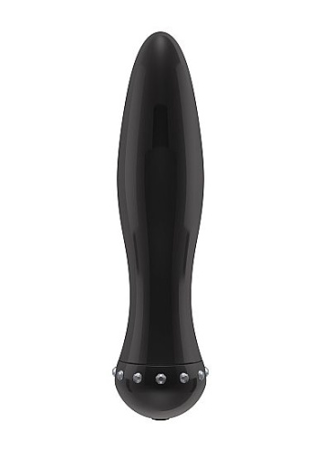 Черный вибратор-торпеда с кристалликами The Gem Black - 16,6 см. Черный вибратор-торпеда с кристалликами The Gem Black - 16,6 см.