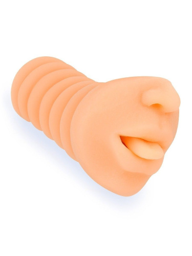 Телесный мастурбатор в виде сексуального ротика фото 2