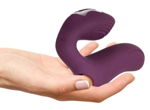 Фиолетовая вибронасадка на палец Helping Hand фото 4
