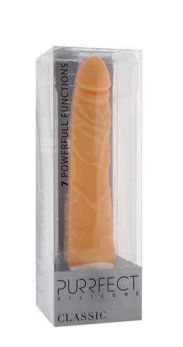 Телесный вибратор-реалистик PURRFECT SILICONE CLASSIC 7.1INCH FLESH - 18 см. фото 2