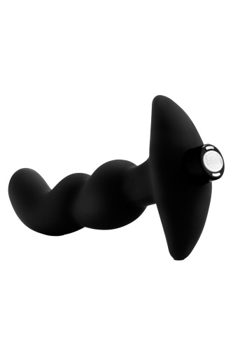 Черный вибромассажер простаты Prostate Massager 03 - 15,2 см. фото 3