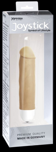 Бежевый вибратор Nature Bruce Comfort - 16 см. фото 2