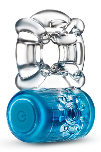 Синее эрекционное виброкольцо One Night Stand Vibrating C-Ring Синее эрекционное виброкольцо One Night Stand Vibrating C-Ring