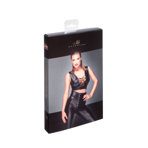 Эротический топ со шнуровкой Powerwetlook top with lacing фото 4