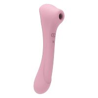 Нежно-розовый двусторонний стимулятор Daisy Massager - 20,2 см.