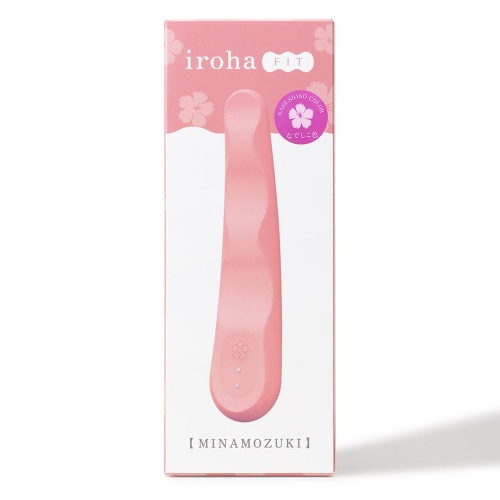 Розовый вибратор iroha Fit Minamozuki Nadeshiko - 17,7 см. фото 4