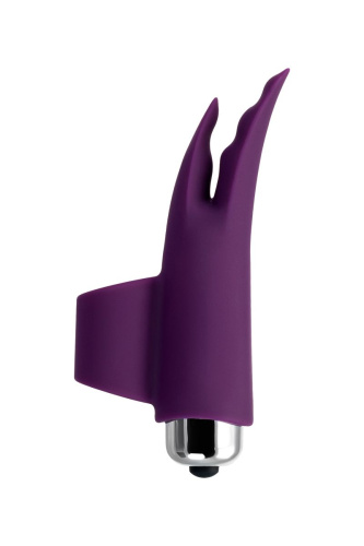 Фиолетовая вибронасадка на палец JOS Tessy - 9,5 см. фото 3