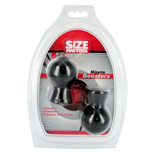 Черные присоски для сосков Size Matters Nipple Boosters фото 3