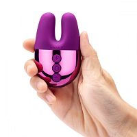 Фиолетовый вибратор с ушками Le Wand Double Vibe Фиолетовый вибратор с ушками Le Wand Double Vibe
