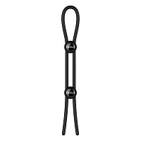 Черное эрекционное лассо Nexus Forge Double