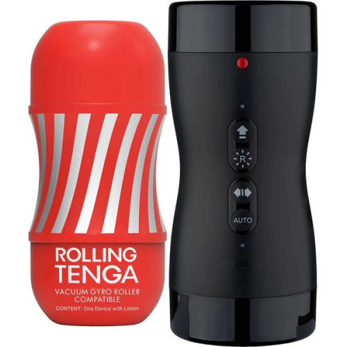 Набор Tenga Vacuum Gyro Roller 3s: мастурбатор и устройство для вращения и создания вакуума фото 3 Набор Tenga Vacuum Gyro Roller 3s: мастурбатор и устройство для вращения и создания вакуума фото 3