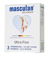 Особо тонкие презервативы Masculan Ultra Fine - 3 шт.
