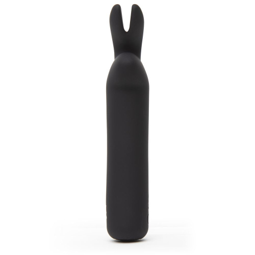 Черная вибропуля с ушками Rechargeable Rabbit Ears Bullet Vibrator фото 2