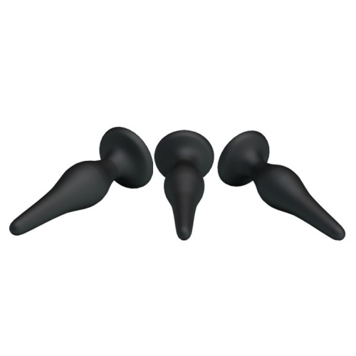 Набор из 3 силиконовых анальных пробок для начинающих Mini Anal Kit фото 5