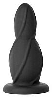 Чёрная анальная пробка Buttplug Small - 9,4 см.