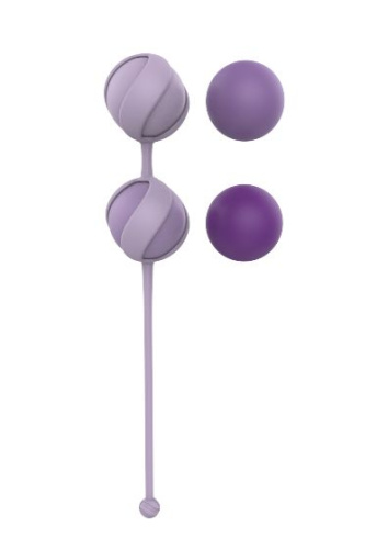 Набор из 4 фиолетовых вагинальных шариков Valkyrie фото 3