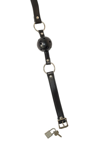 Черный кляп-шарик  Love Spell фото 2