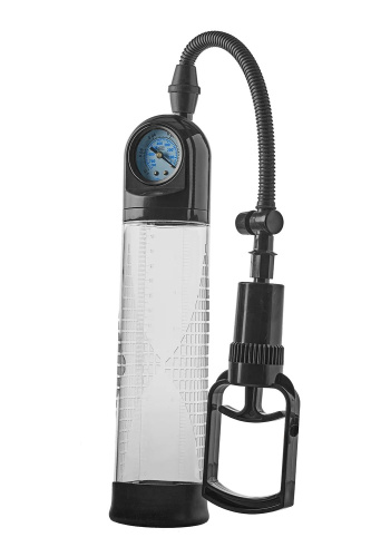 Прозрачная вакуумная помпа с манометром Deluxe Penis Pump Прозрачная вакуумная помпа с манометром Deluxe Penis Pump