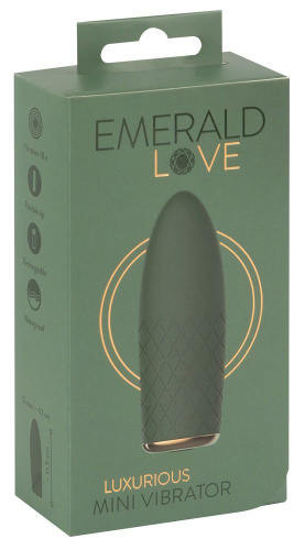 Зеленый мини-вибратор Luxurious Mini Vibrator - 11,5 см. фото 5