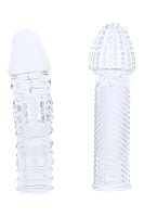 Комплект из 2 прозрачных насадок на пенис Penis Extender Pack