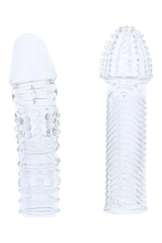 Комплект из 2 прозрачных насадок на пенис Penis Extender Pack Комплект из 2 прозрачных насадок на пенис Penis Extender Pack