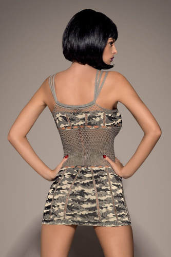 Платье-сетка в стиле милитари фото 2 Платье-сетка в стиле милитари фото 2