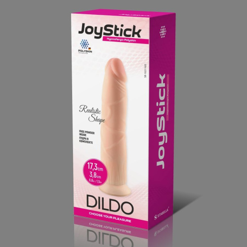 Телесный фаллоимитатор JoyStick на присоске - 17,3 см. фото 2