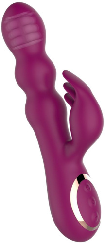 Сливовый вибратор-кролик AN Stamen с массажем бусинами - 22 см. фото 5 Сливовый вибратор-кролик AN Stamen с массажем бусинами - 22 см. фото 5