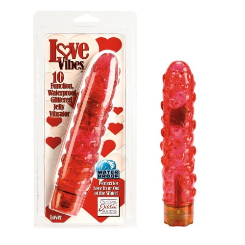 Вибромассажер Love Vibes с сердечками - 18 см. фото 2
