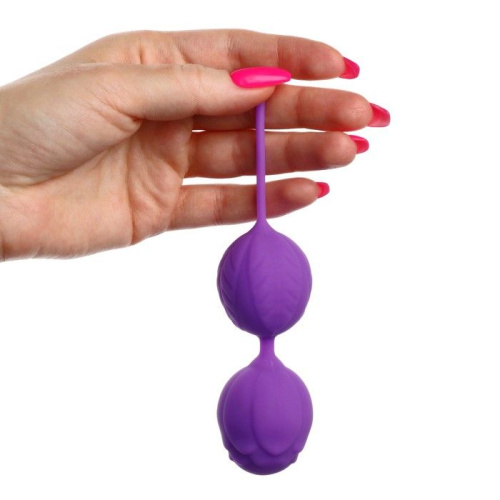 Фиолетовые вагинальные шарики «Оки-Чпоки» фото 5