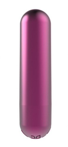 Малиновая перезаряжаемая вибропуля Clio - 7,6 см. фото 3