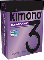 Сверхпрочные презервативы KIMONO - 3 шт.