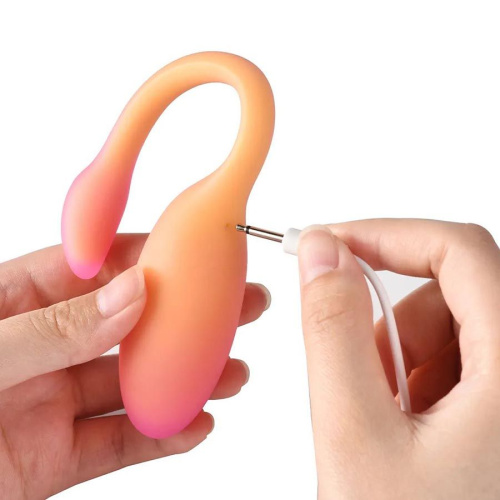 Оранжевый вибратор Flamingo Max фото 3