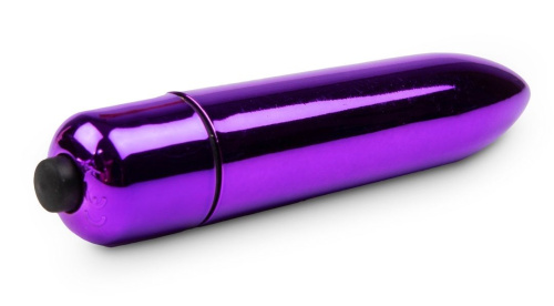 Фиолетовая вибропуля с заостренным кончиком фото 2