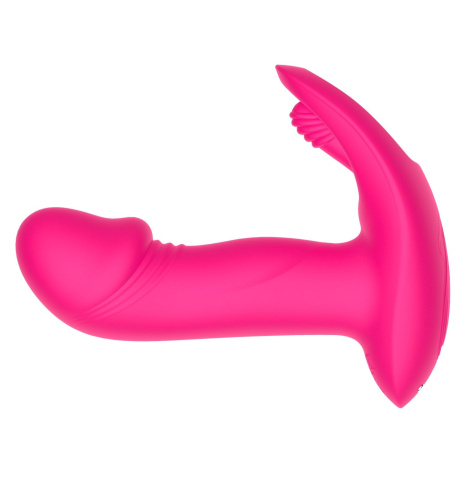 Розовый вагинально-клиторальный вибратор c функцией фингеринга фото 2 Розовый вагинально-клиторальный вибратор c функцией фингеринга фото 2