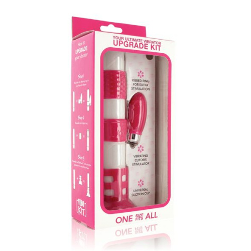 Набор розовых насадок на вибратор Vibrator Upgrade Kit фото 2 Набор розовых насадок на вибратор Vibrator Upgrade Kit фото 2