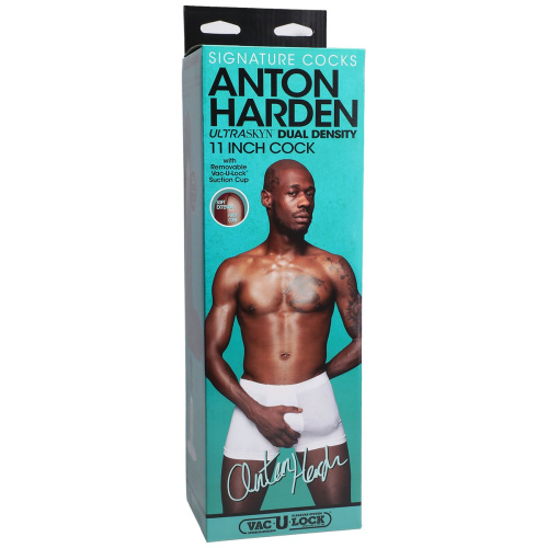 Коричневый фаллоимитатор-гигант Anton Harden 11 inch ULTRASKYN Cock - 29,2 см. фото 2