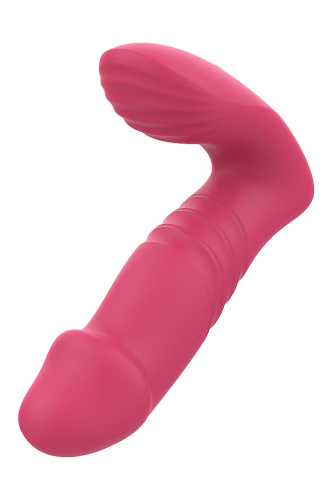 Розовый вибратор с возвратно-поступательными движениями Up And Down Vibe фото 4