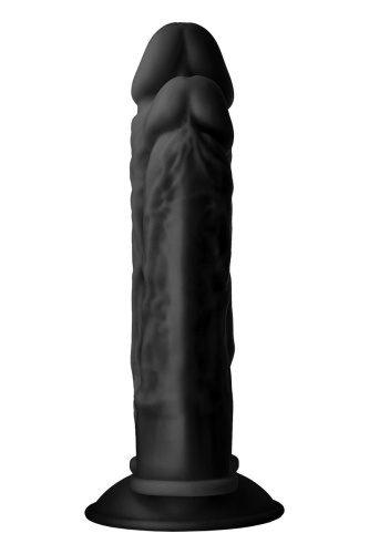 Черный анально-вагинальный фаллоимитатор Double Penetrator - 19,5 см. фото 4