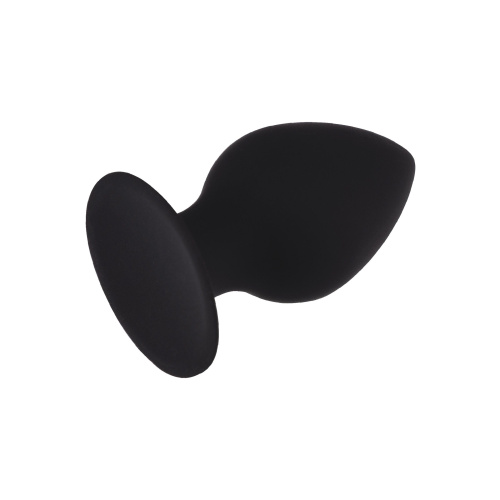 Черная анальная пробка с ограничителем - 9,4 см. фото 2 Черная анальная пробка с ограничителем - 9,4 см. фото 2