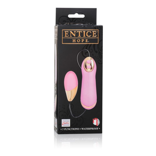 Розовое виброяйцо Entice Hope фото 4