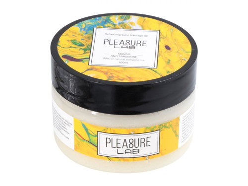 Твердое массажное масло Pleasure Lab Refreshing с ароматом манго и мандарина - 100 мл. фото 2
