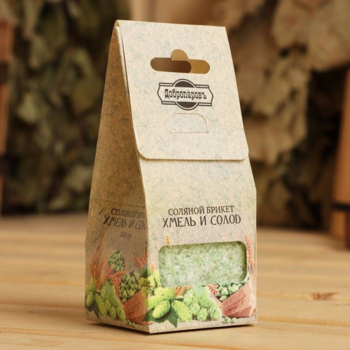 Соляной брикет-куб «Хмель и солод» - 200 гр. фото 8