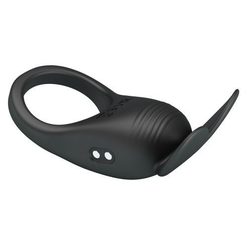 Черное перезаряжаемое виброкольцо Carlton фото 5