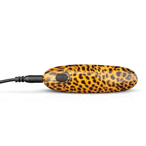 Леопардовый вибромассажер-помада Asha Lipstick Vibrator - 10 см. фото 4