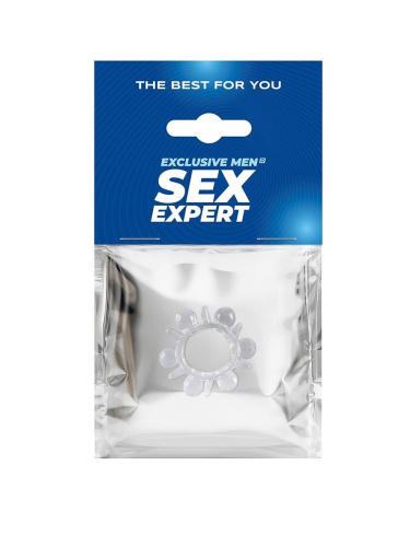 Прозрачное эрекционное кольцо с шариками и шипами фото 2 Прозрачное эрекционное кольцо с шариками и шипами фото 2