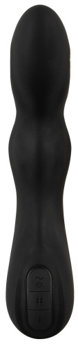 Черный вибратор-электростимулятор для точки G - 20,2 см. фото 3