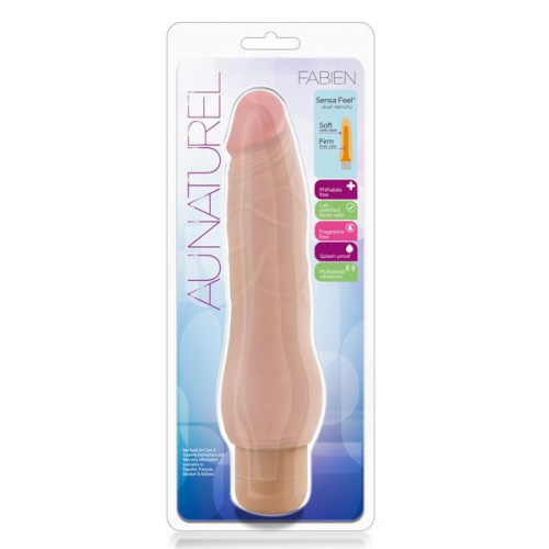 Телесный вибратор Fabien - 22,8 см. фото 2