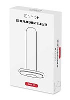 Набор из 3 узких сменных рукавов для мастурбатора Onyx